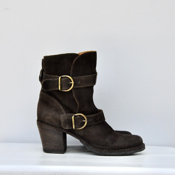 Fiorentini+Baker Brown Leather Suede Ankle Boots - Picture 8 of 11